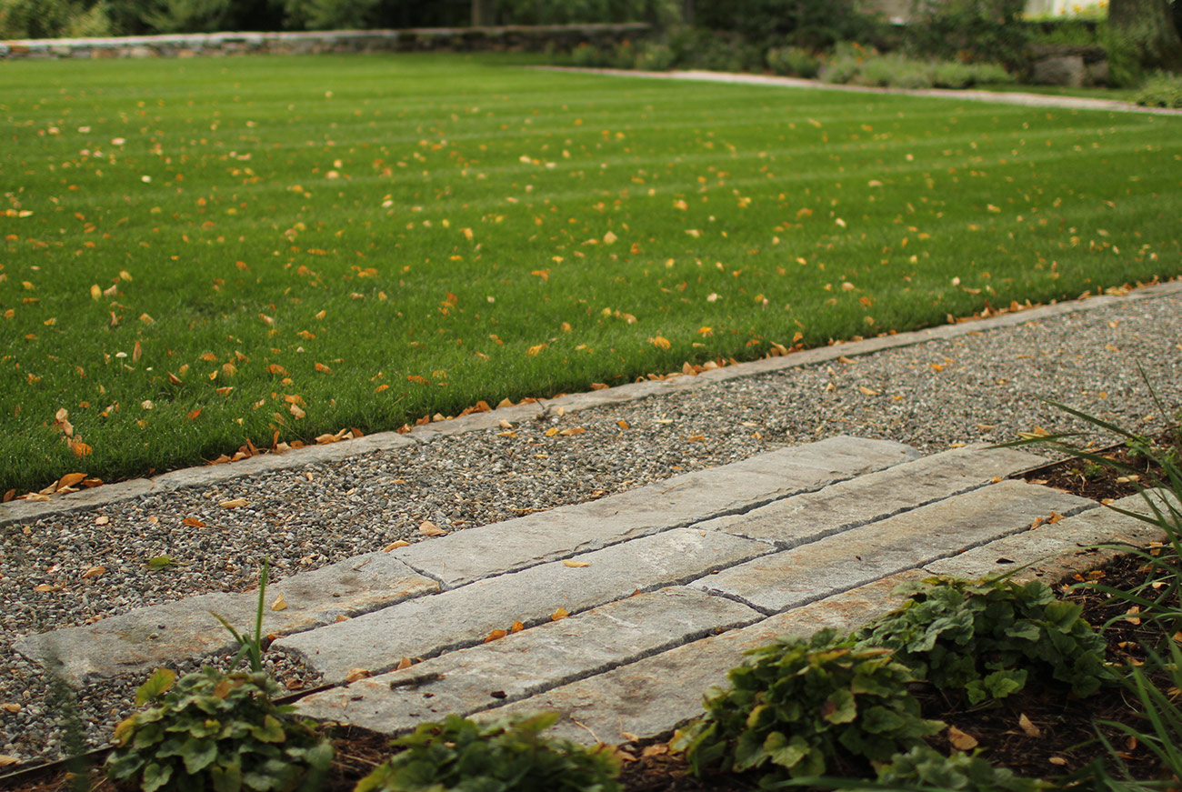 The LaurelRock Company - Residential Landscaping in Wilton CT - High Meadow Farm - Lawn and Pavers