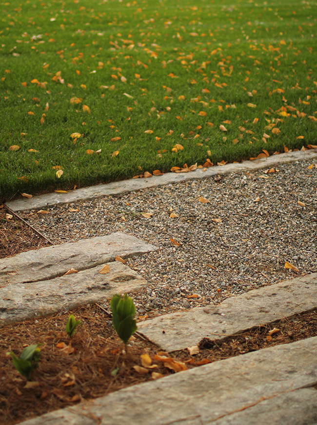 The LaurelRock Company - Residential Landscaping in Wilton CT - High Meadow Farm - Pathway Detail