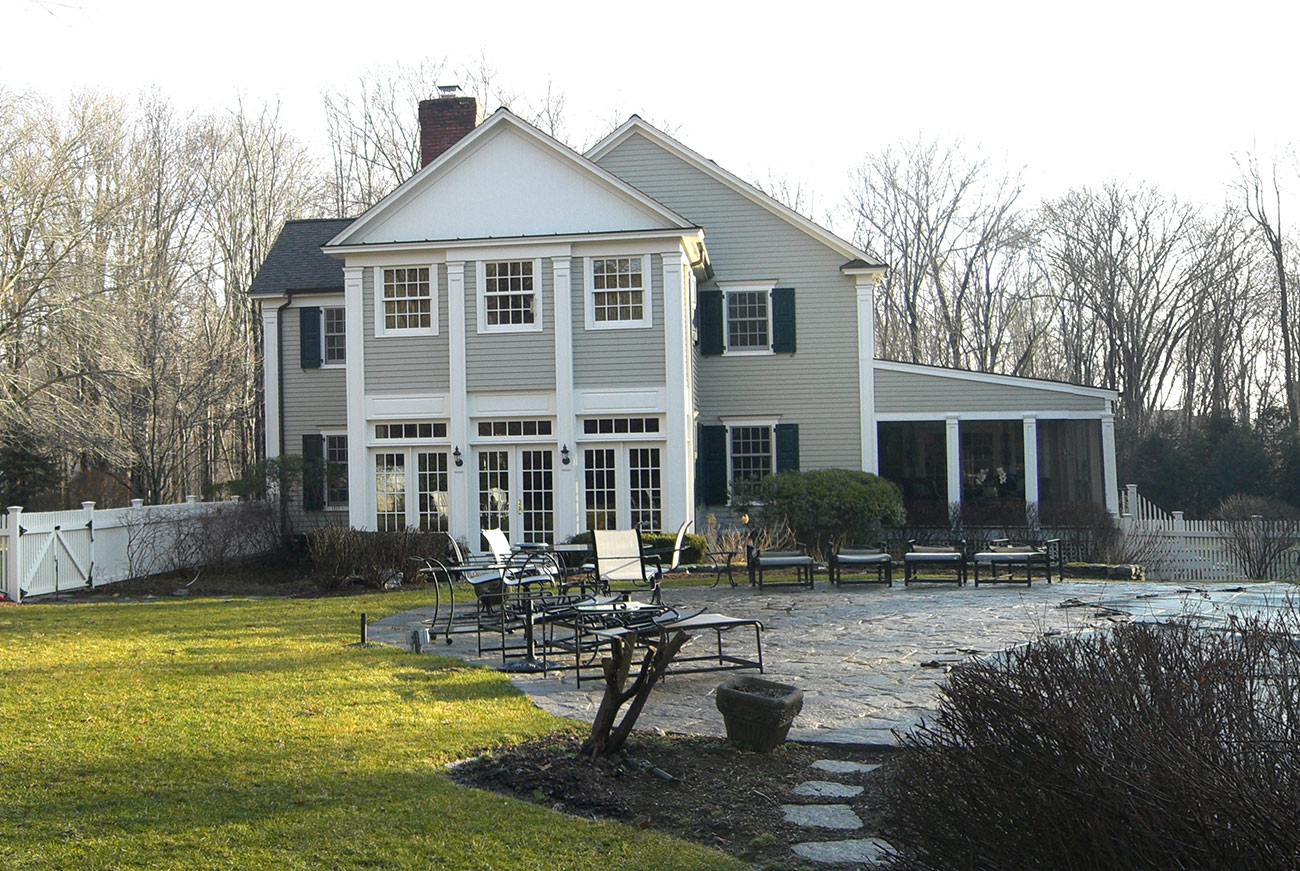 The LaurelRock Company - Residential Landscaping in CT - Hollow Tree Ridge - Back Before