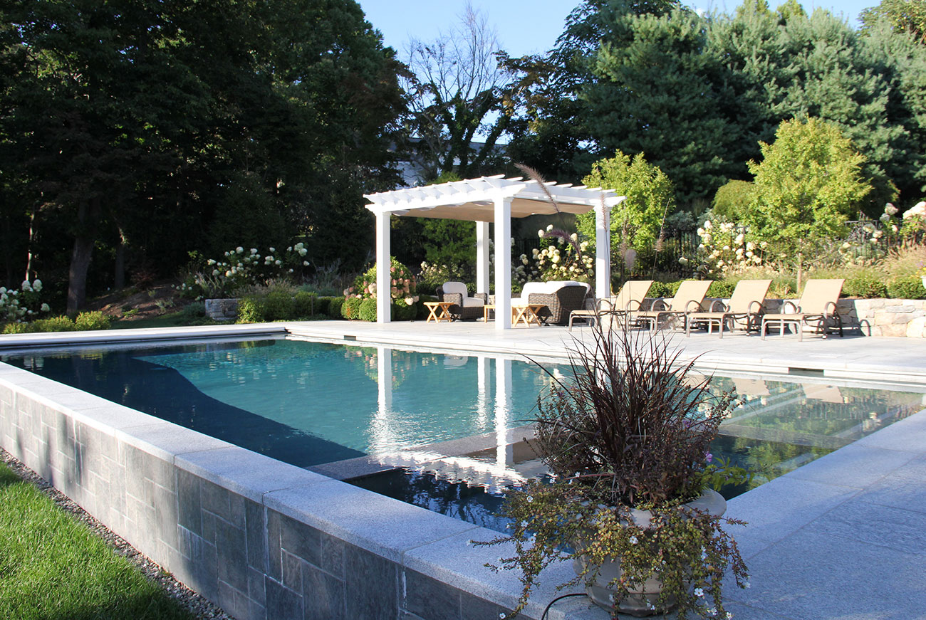 The LaurelRock Company - Residential Landscaping in CT - Sunset Ridge - Poolside Details
