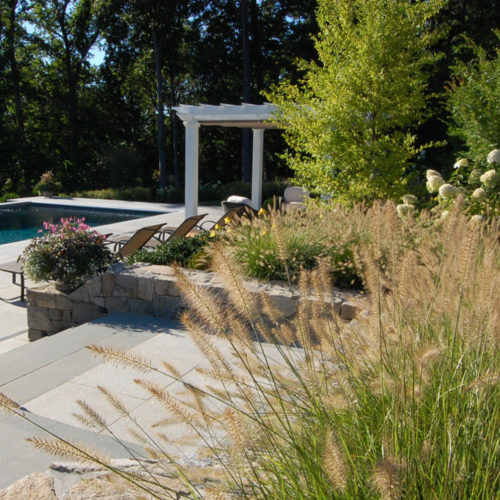 The LaurelRock Company - Residential Landscaping in CT - Sunset Ridge - Poolside Gardens